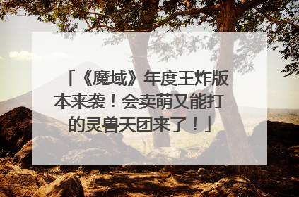 《魔域》年度王炸版本来袭！会卖萌又能打的灵兽天团来了！