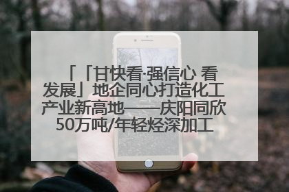 「甘快看·强信心 看发展」地企同心打造化工产业新高地——庆阳同欣50万吨/年轻烃深加工项目建设见闻