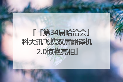 「第34届哈洽会」科大讯飞携双屏翻译机2.0惊艳亮相