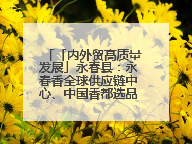 「内外贸高质量发展」永春县：永春香全球供应链中心、中国香都选品中心相继运营——一根香“点燃”百亿产业