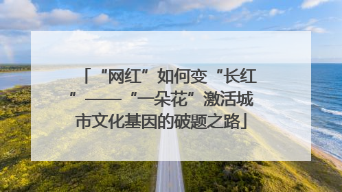 “网红”如何变“长红”——“一朵花”激活城市文化基因的破题之路