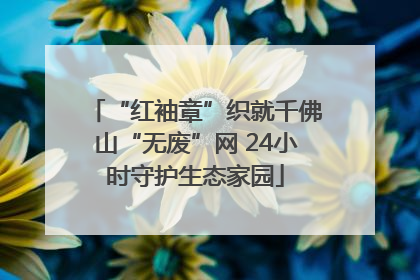 “红袖章”织就千佛山“无废”网 24小时守护生态家园