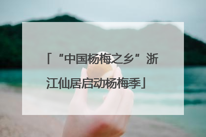 “中国杨梅之乡”浙江仙居启动杨梅季