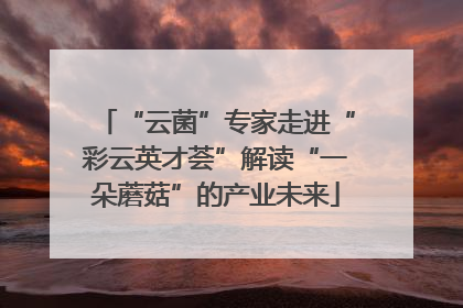 “云菌”专家走进“彩云英才荟”解读“一朵蘑菇”的产业未来