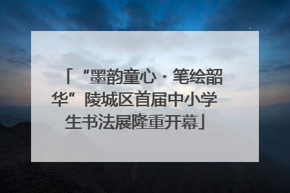 “墨韵童心・笔绘韶华”陵城区首届中小学生书法展隆重开幕