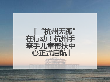 “杭州无孤”在行动！杭州手牵手儿童帮扶中心正式启航