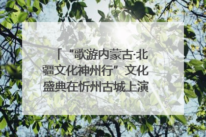“歌游内蒙古·北疆文化神州行”文化盛典在忻州古城上演——蒙晋文化交融共谱文旅融合新篇
