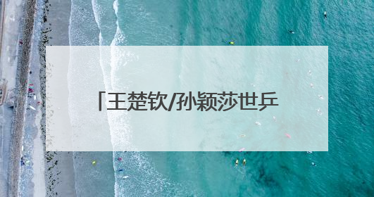 王楚钦/孙颖莎世乒赛混双“三连冠”