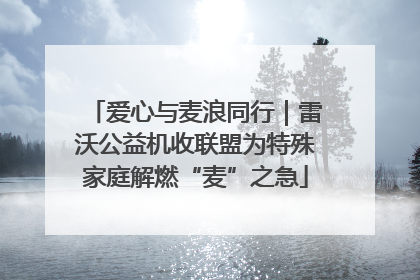 爱心与麦浪同行｜雷沃公益机收联盟为特殊家庭解燃“麦”之急