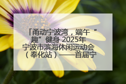 甬动宁波湾，端午“趣”健身 2025年宁波市滨海休闲运动会（奉化站）——首届宁波湾海洋运动会盛