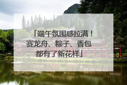 端午氛围感拉满！赛龙舟、粽子、香包都有了新花样