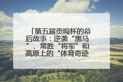 第五届贡嘎杯的幕后故事：逆袭“黑马”、常胜“将军”和高原上的“体育奇迹”丨微纪录