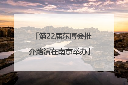 第22届东博会推介路演在南京举办