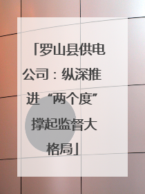罗山县供电公司：纵深推进“两个度” 撑起监督大格局
