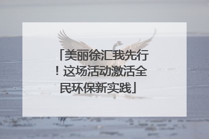 美丽徐汇我先行！这场活动激活全民环保新实践