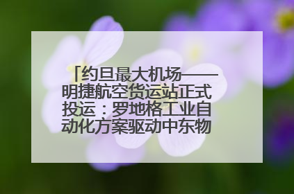 约旦最大机场——明捷航空货运站正式投运：罗地格工业自动化方案驱动中东物流未来新航向