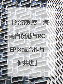 经济观察：海南自贸港与RCEP区域合作互促共进