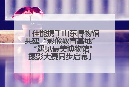 佳能携手山东博物馆共建“影像教育基地” “遇见最美博物馆”摄影大赛同步启幕