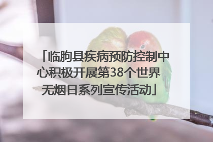临朐县疾病预防控制中心积极开展第38个世界无烟日系列宣传活动