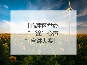 临潼区举办“‘潼’心声”宣讲大赛