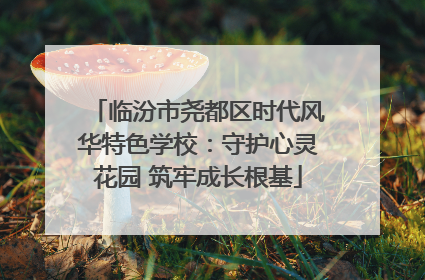 临汾市尧都区时代风华特色学校：守护心灵花园 筑牢成长根基