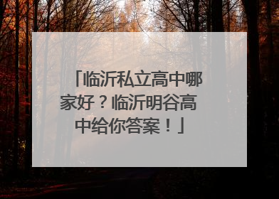 临沂私立高中哪家好？临沂明谷高中给你答案！
