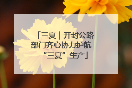 三夏｜开封公路部门齐心协力护航“三夏”生产
