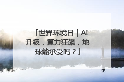 世界环境日｜AI升级，算力狂飙，地球能承受吗？