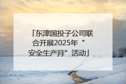 东津国投子公司联合开展2025年“安全生产月”活动