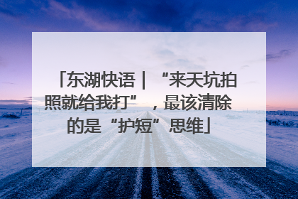 东湖快语｜“来天坑拍照就给我打”，最该清除的是“护短”思维