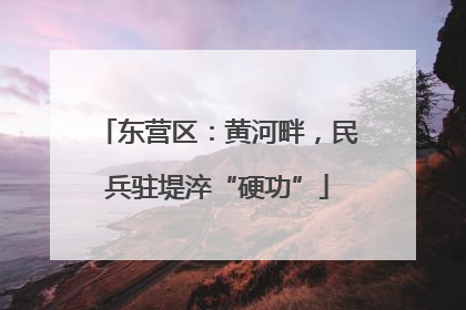 东营区：黄河畔，民兵驻堤淬“硬功”