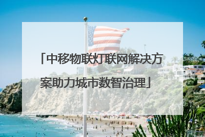 中移物联灯联网解决方案助力城市数智治理