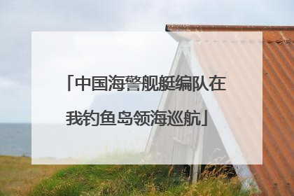 中国海警舰艇编队在我钓鱼岛领海巡航