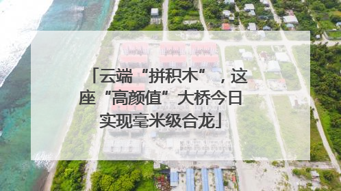 云端“拼积木”，这座“高颜值”大桥今日实现毫米级合龙