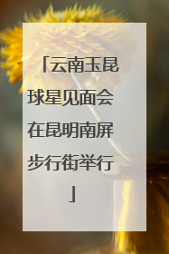 云南玉昆球星见面会在昆明南屏步行街举行