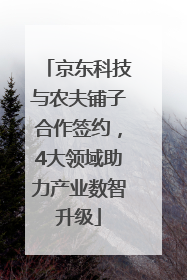 京东科技与农夫铺子合作签约，4大领域助力产业数智升级