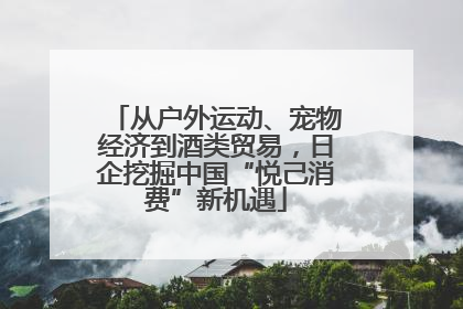 从户外运动、宠物经济到酒类贸易，日企挖掘中国“悦己消费”新机遇
