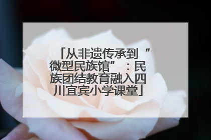 从非遗传承到“微型民族馆”：民族团结教育融入四川宜宾小学课堂