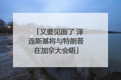 又要见面了 泽连斯基将与特朗普在加拿大会晤