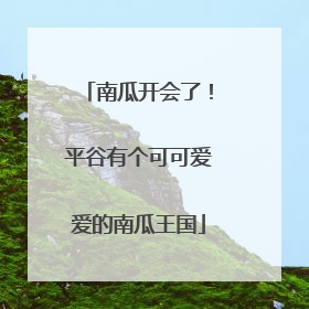 南瓜开会了！平谷有个可可爱爱的南瓜王国