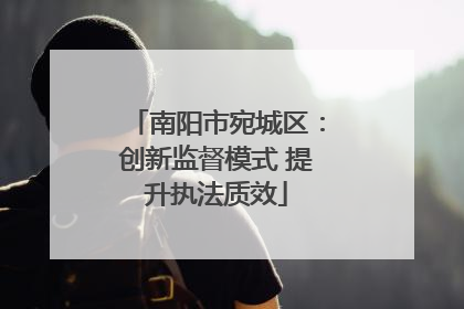 南阳市宛城区：创新监督模式 提升执法质效