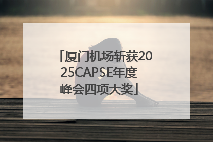 厦门机场斩获2025CAPSE年度峰会四项大奖
