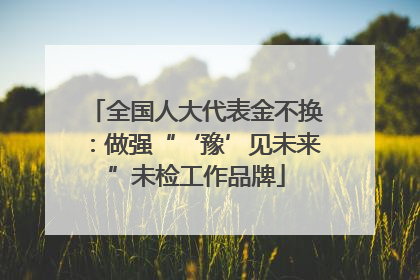 全国人大代表金不换：做强“‘豫’见未来”未检工作品牌