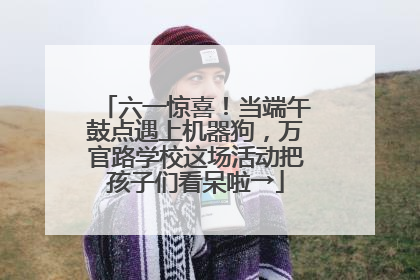 六一惊喜！当端午鼓点遇上机器狗，万官路学校这场活动把孩子们看呆啦→