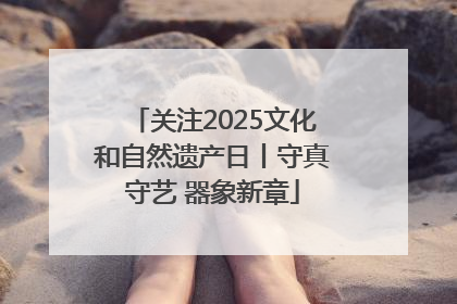 关注2025文化和自然遗产日丨守真守艺 器象新章