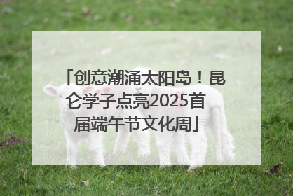 创意潮涌太阳岛！昆仑学子点亮2025首届端午节文化周