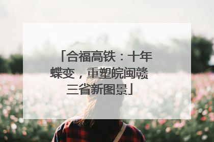 合福高铁：十年蝶变，重塑皖闽赣三省新图景
