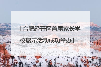 合肥经开区首届家长学校展示活动成功举办