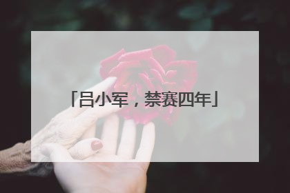 吕小军，禁赛四年