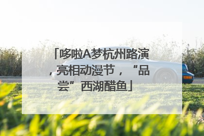 哆啦A梦杭州路演，亮相动漫节，“品尝”西湖醋鱼